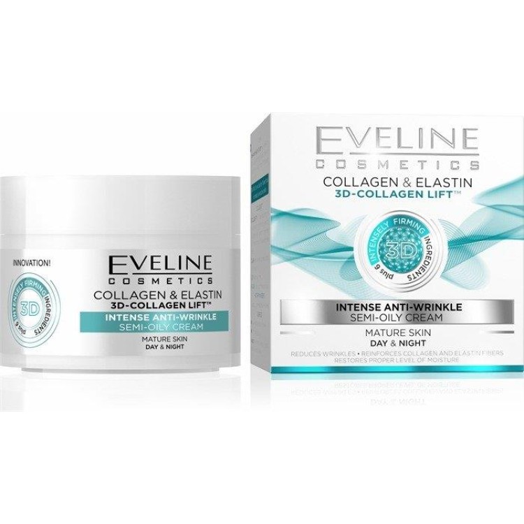 Eveline 3D-Collagen Lift Intense Anti-wrinkle Day and Night Cream 50ml