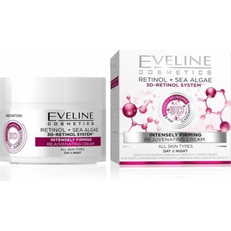 Eveline Retinol Sea Alge 3D-Retinol System Intensely Firming Day&Night Cream 50ml