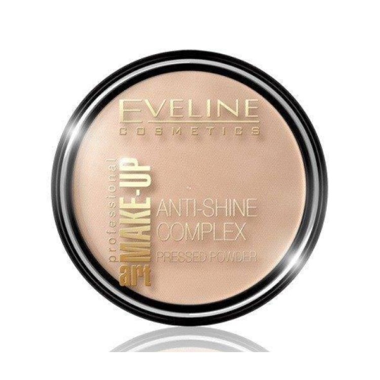 Eveline Make Up Art Anti-Shine Complex Pressed Powder No 37 Warm Beige 14 g