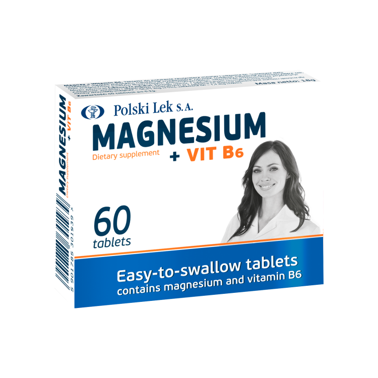 Polski Lek S.A. Magnesium + Vit  B6 60 tabl.