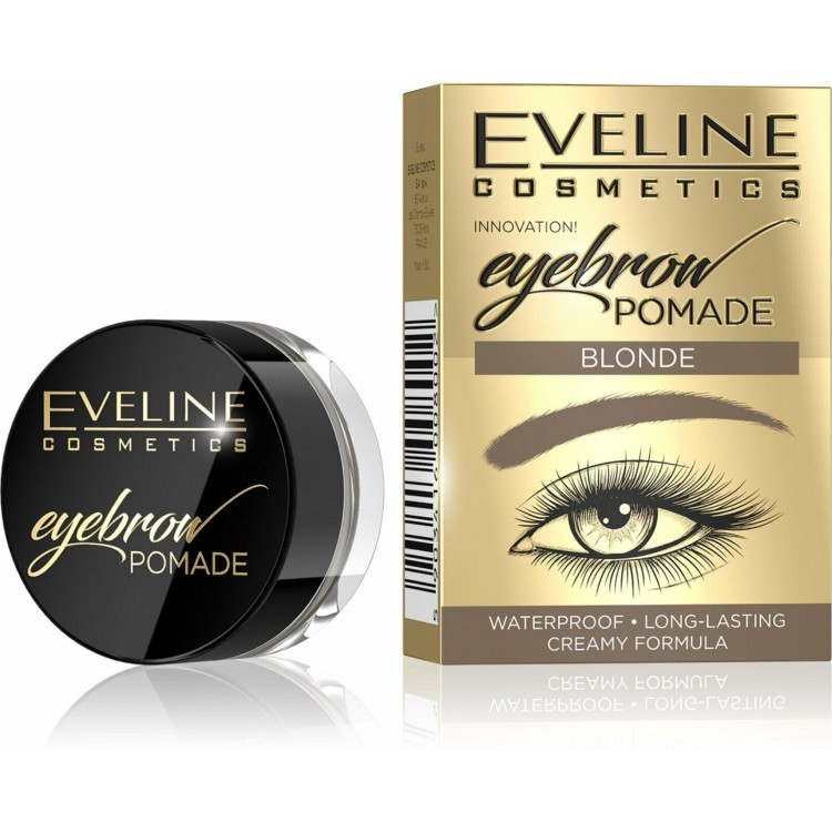 Eveline Eyebrow Pomade Long Lasting Waterproof Creamy Formula No.03 Blonde 12ml