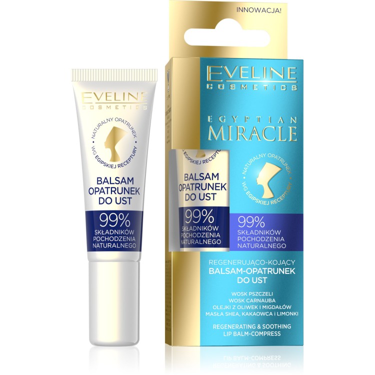 Eveline Egyptian Miracle Regenerating and Soothing Lip Balm 12ml