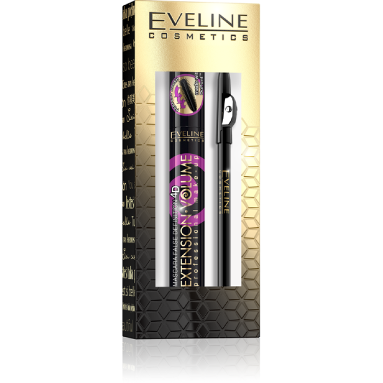 Eveline Gift Set  Explosion volume Mascara + Eyeliner Pencil