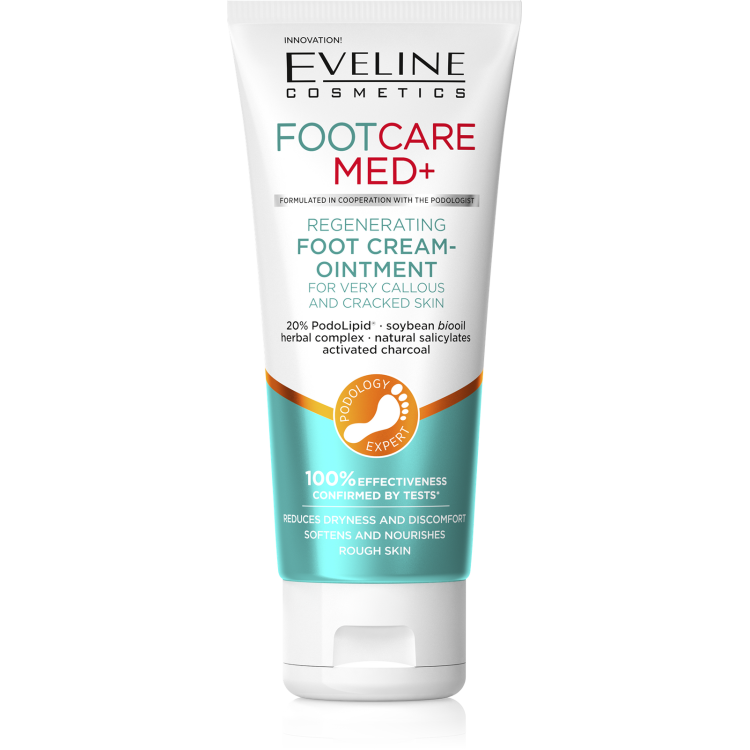 Eveline Med+ Foot Care Regenerating Cream Ointment for Very Dry Callous and Cracked Skin 100ml