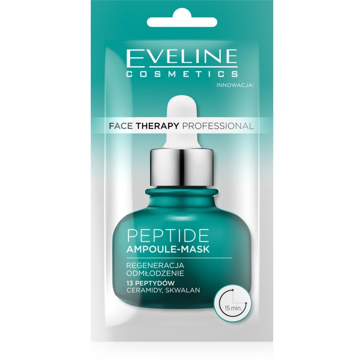 Eveline Face Therapy Professional Ampoule-Mask Peptide Regenerating Cream Mask for Gray and Tired Skin 8ml