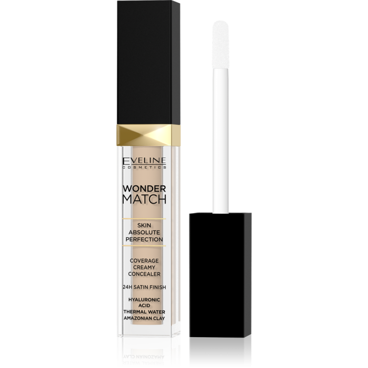 Eveline Wonder Match Light Liquid Concealer with Hyaluronic Acid No.25 Sand Nude 7ml