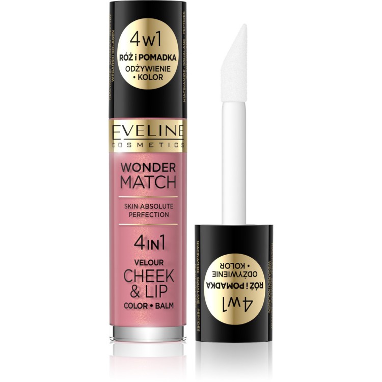 Eveline Wonder Match Cheek & Lip 4in1 Blush and Liquid Lipstick No.3 4.5ml