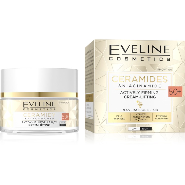 Eveline Ceramides & Niacinamide Actively Firming Lifting Cream 50+ 50ml