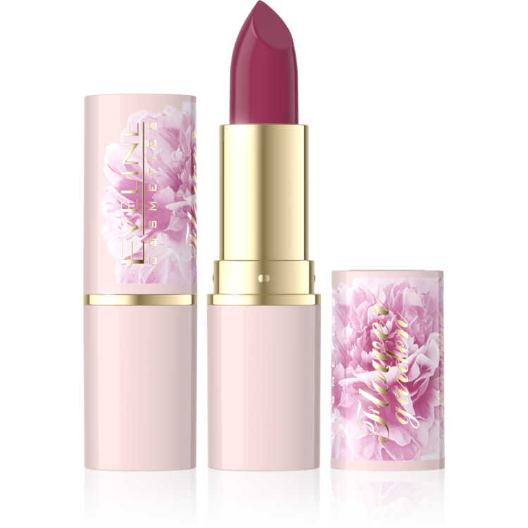 Eveline Flower Garden Moisturizing Lipstick No.3 Vit.E Hyaluronic Acid Vegan 1 Piece