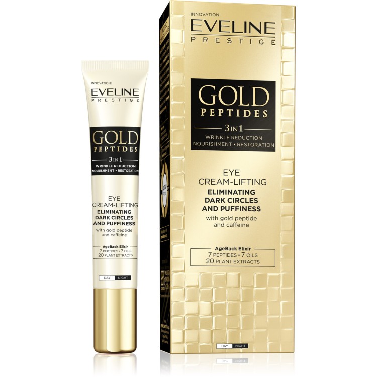 Eveline Gold Peptides 3in1 Eye Lifting Cream with Golden Peptide and Caffeine 20ml ​