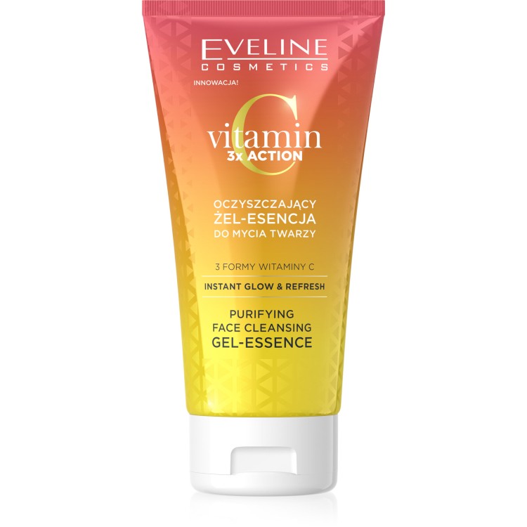 Eveline Vitamin C 3x Action Cleansing Gel-Essence for Face Wash 150ml