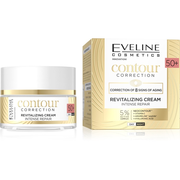 Eveline Contour Correction Revitalizing Intensively Regenerating Day and Night Cream 50+ 50ml