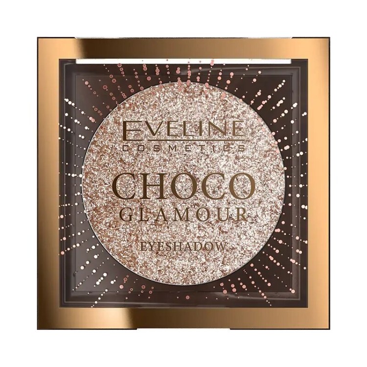 Eveline Choco Glamour Shiny Eye Shadow-Topper Moon Sparkle 3g