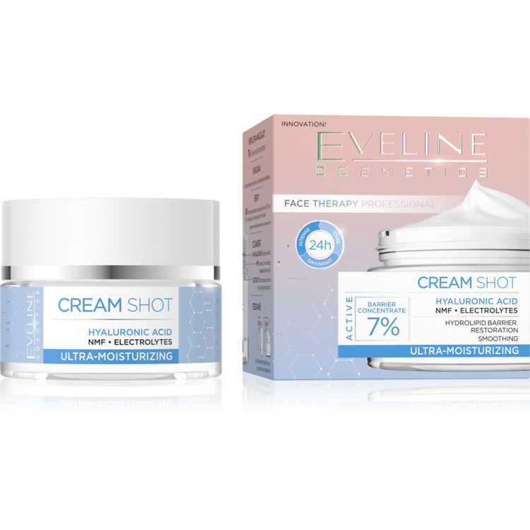 Eveline Cream Shot Ultra Moisturizing Cream for Dry and Very Dry Skin 50ml