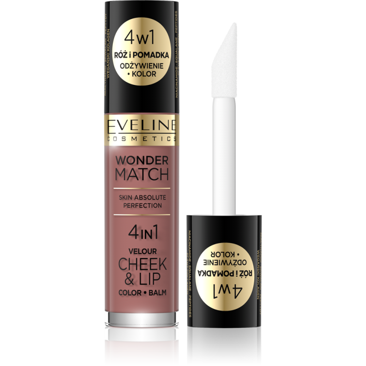 Eveline Wonder Match Cheek & Lip 4in1 Blush and Liquid Lipstick No.5 4.5ml