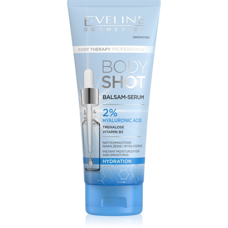 Eveline Body Shot Moisturizing Body Lotion-Serum for Dry and Dehydrated Skin 200ml