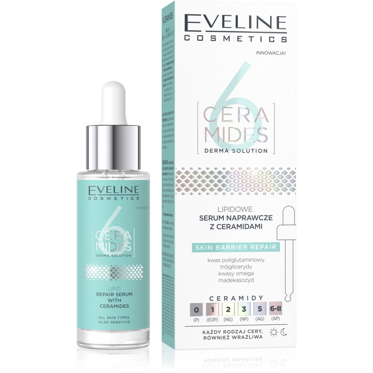 Eveline 6 Ceramides Lipid Repair Serum with Ceramides for Dry and Sensitive Skin 30ml