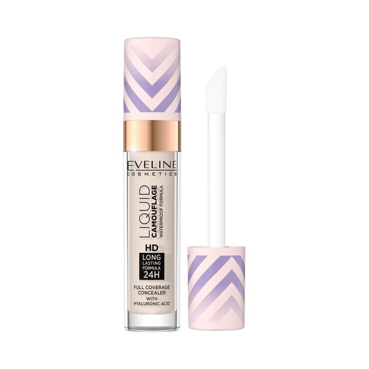 Eveline Liquid Camouflage Waterproof Camouflaging Concealer with Hyaluronic Acid No. 06 Medium Beige 7ml