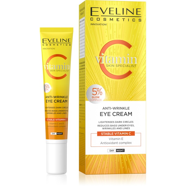 Eveline Skin Specialist Vitamin C Anti-Wrinkle Eye Cream for Day and Night 20ml