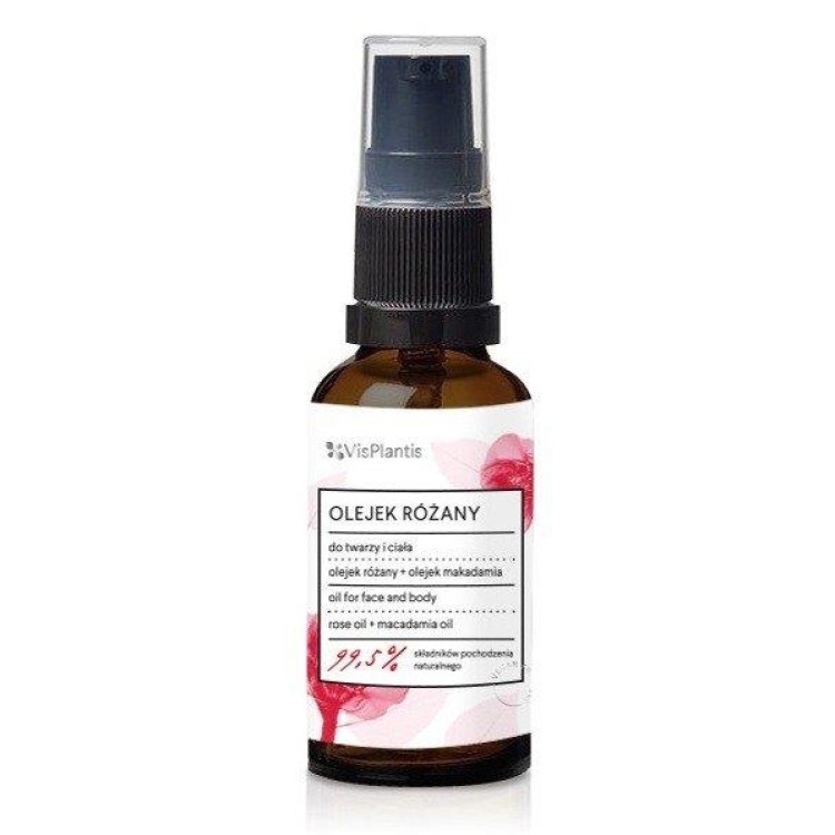 Vis Plantis Rose and Macadamia Oils for Face and Neck 30ml