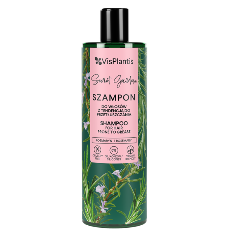 Vis Plantis Secret Garden Shampoo with Rosemary Extract Milk Thistle and Lemon Balm 400ml