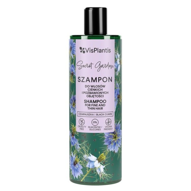 Vis Plantis Secret Garden Black Cumin Shampoo for Thin Hair Without Volume 400ml