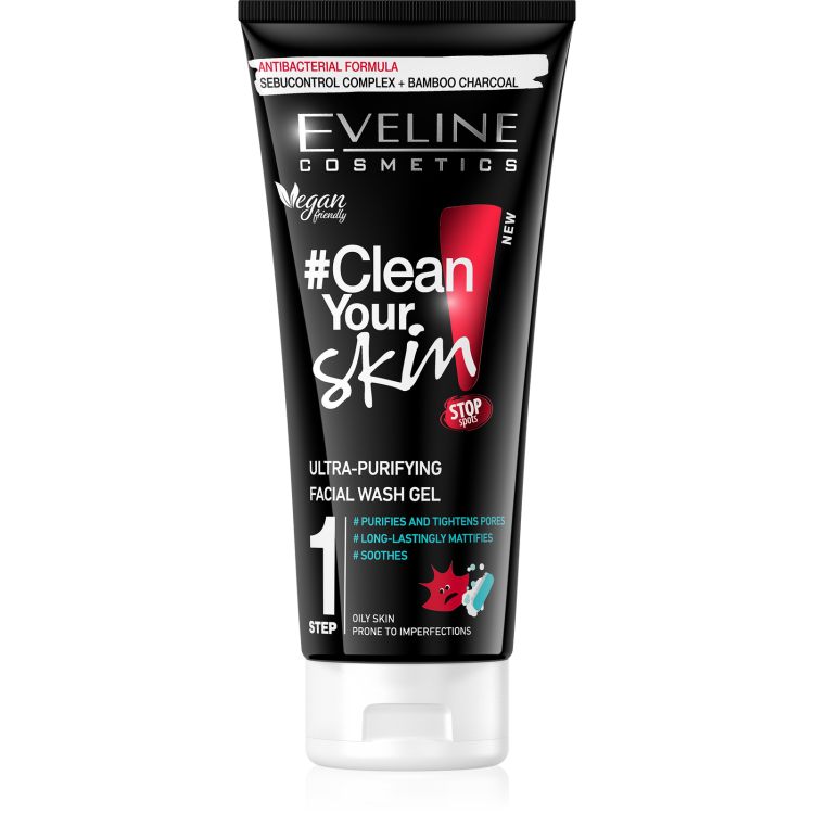 Eveline Clean Your Skin Pure Control Deep Cleansing Face Wash Gel 200ml