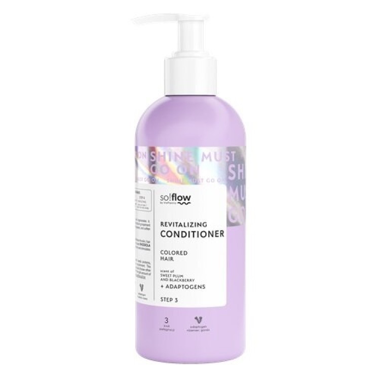 So!Flow Revitalizing Conditioner for Colored Hair with Blackberry and Plum Scent 400ml