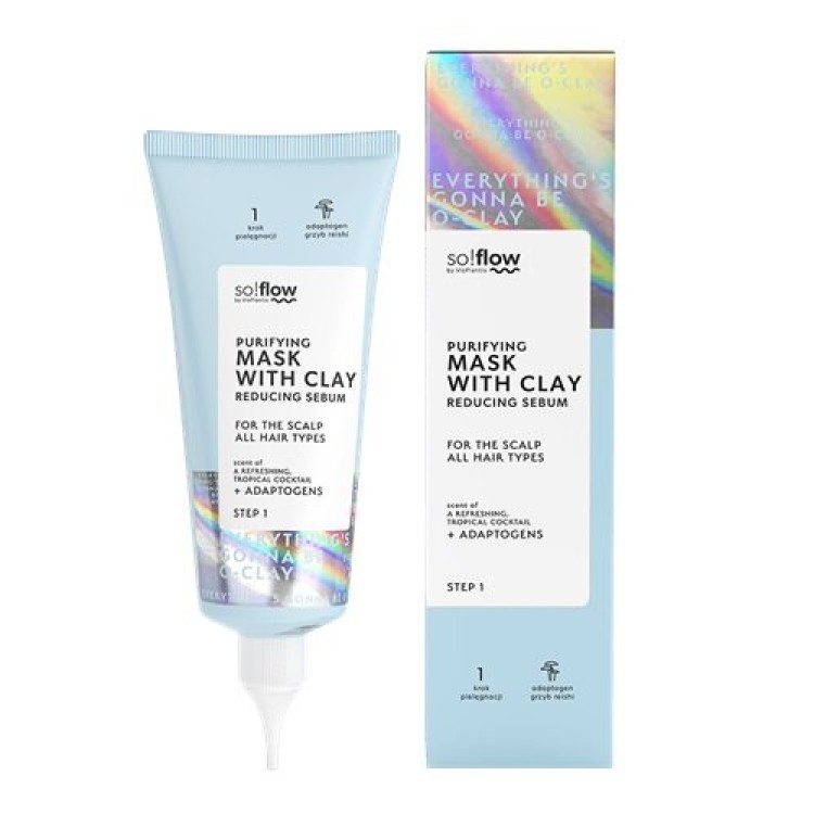 So!Flow Purifying Clay Mask Reducing Sebum for Scalp 100ml