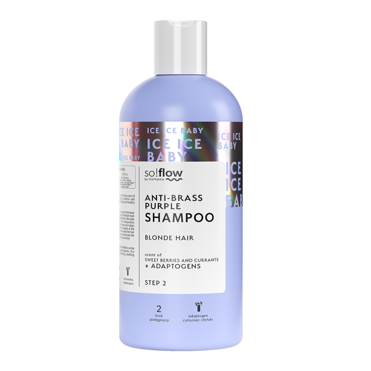 So!Flow Purple Cooling Shampoo with Yellow Tones for Blonde Hair 300ml