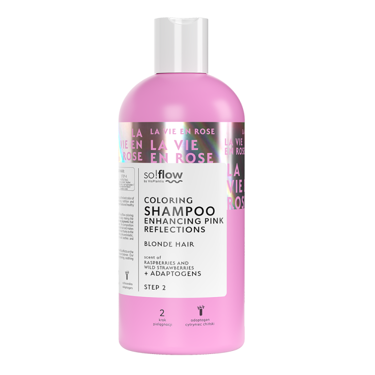 So!Flow Coloring Shampoo with Pink Reflections for Blonde Hair 300ml