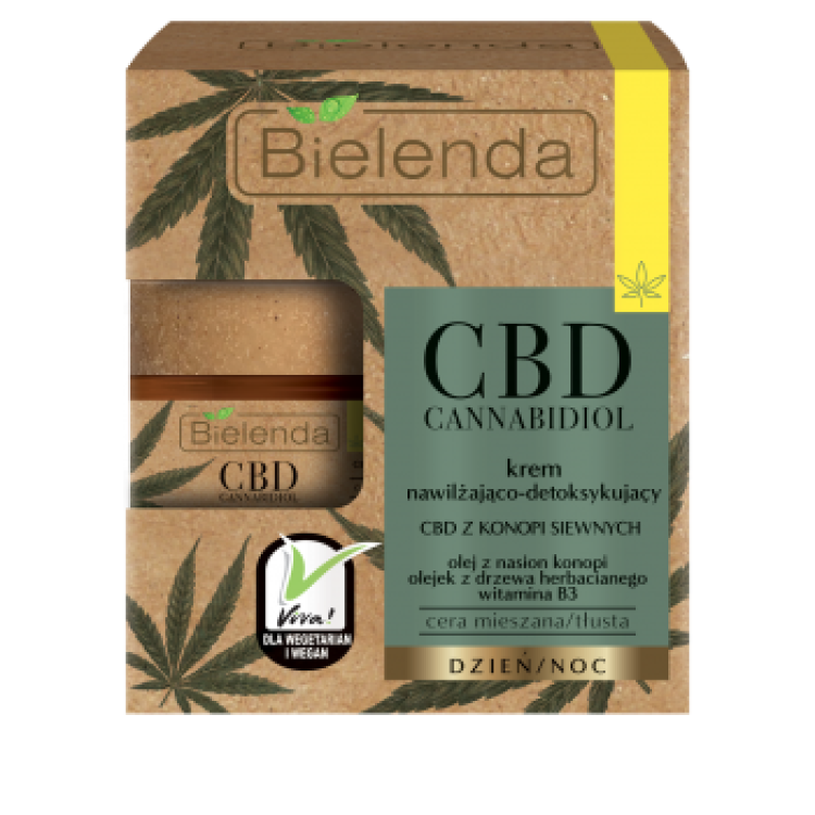 CBD Cannabidiol Moisturizing & detoxifying face cream with CBD from the cannabis sativa, 50ml EXP: 11.2024