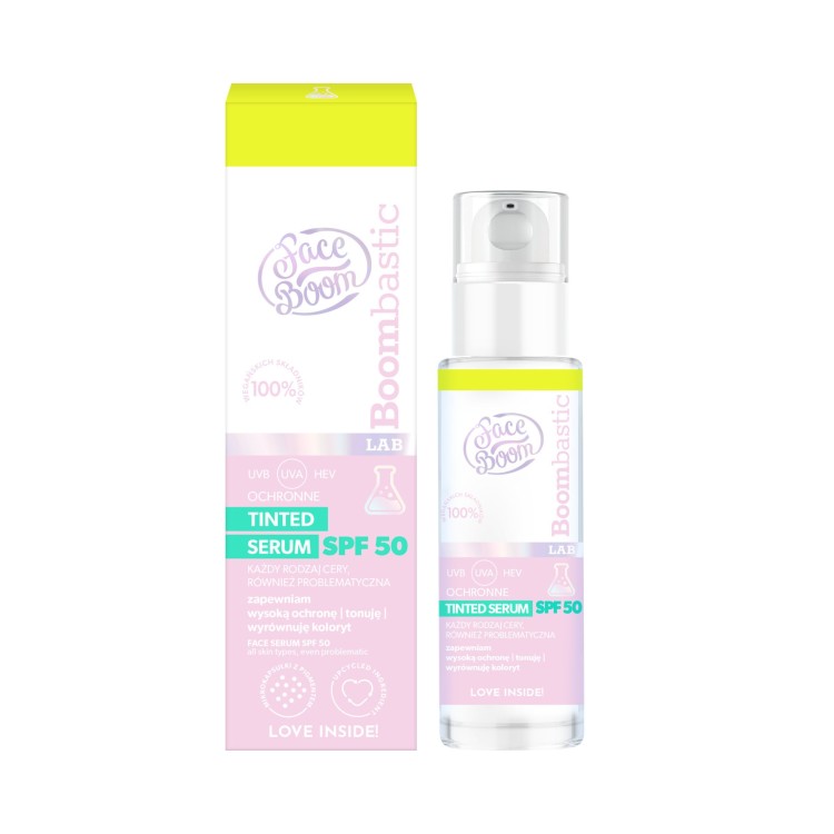 FACE BOOM BOOMBASTIC LAB Tinted Protective Serum SPF 50 30 ml