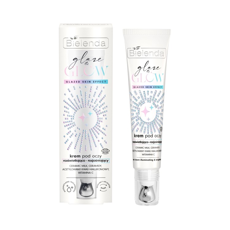 BIELENDA GLAZE & GLOW Glazed skin effect brightening and illuminating eye cream 15 ml