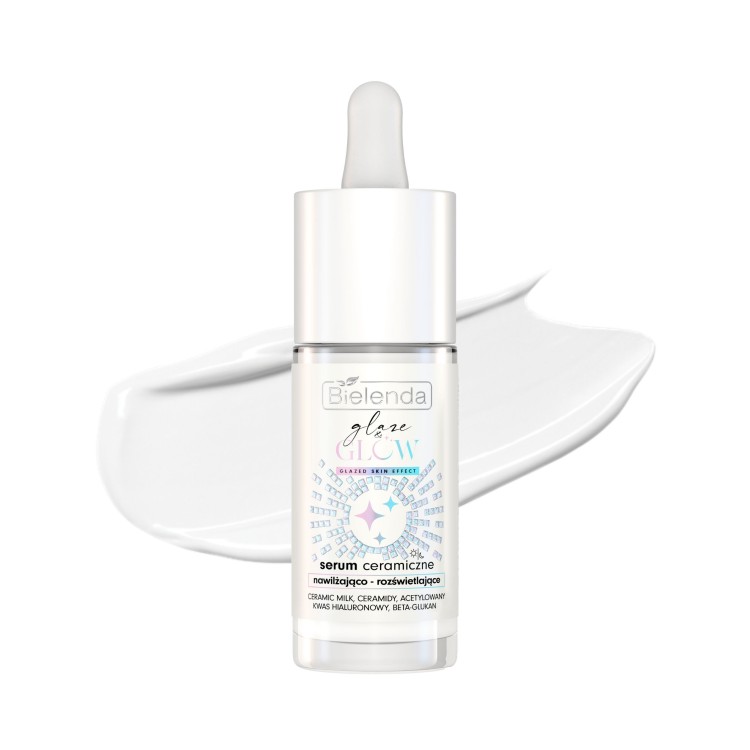 BIELENDA GLAZE & GLOW Ceramic serum moisturizing and brightening glazed skin effect 30 ml