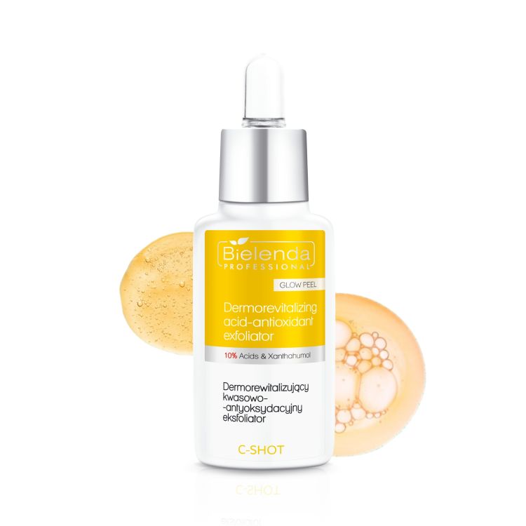 BIELENDA PROFESSIONAL C - SHOT Dermorevitalizing acid-antioxidant exfoliator 10% Acids & Xanthohumol GLOW PEEL 30ml