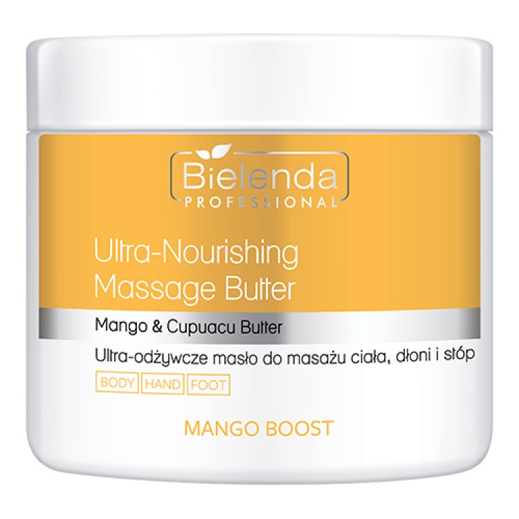 BIELENDA PROFESSIONAL MANGO BOOST Ultra-nourishing butter for body, hand and foot massage, 500ml