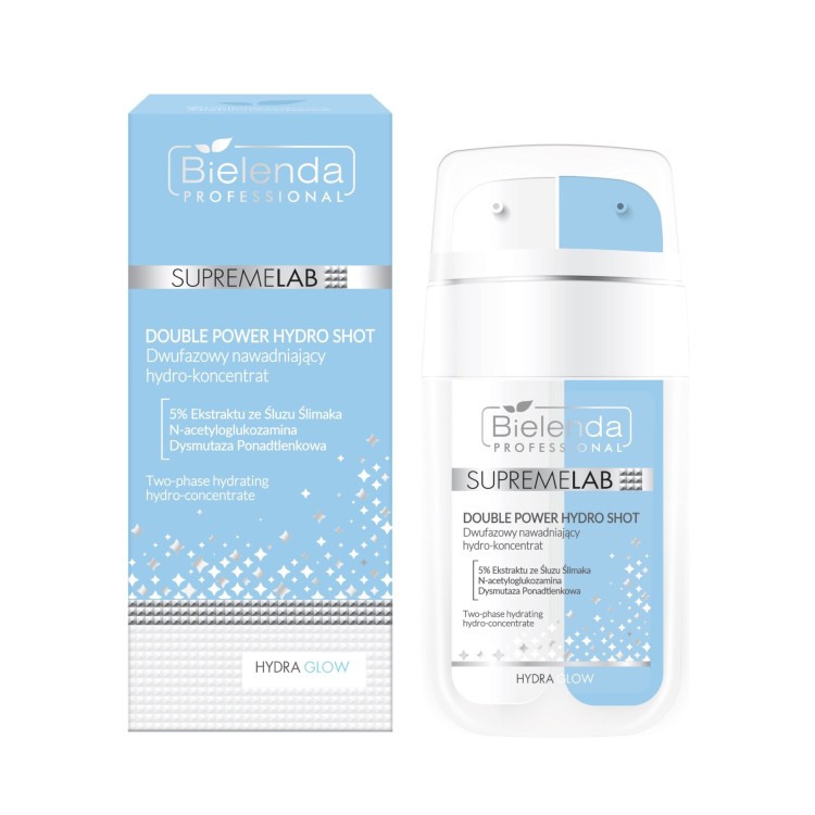 SUPREMELAB HYDRA GLOW Two-phase hydrating hydro-concentrate with snail slime extract 30 ml