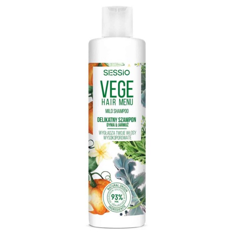 Sessio VEGE Hair Menu Delicate Hair Shampoo for High Porosity Hair 300g EXP: 09.2024