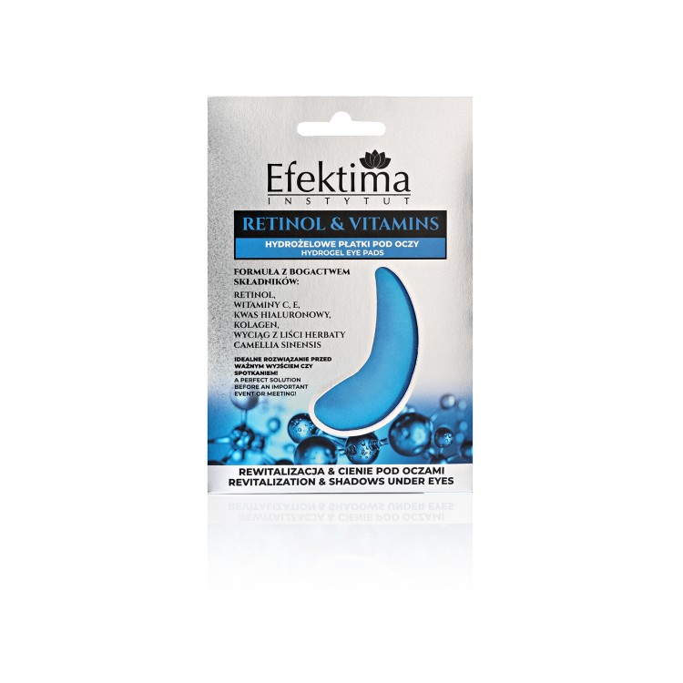 EFEKTIMA HYDROGEL EYE PADS RETINOL & VITAMINS REVITALIZATION & SHADOW UNDER EYES 1 pair