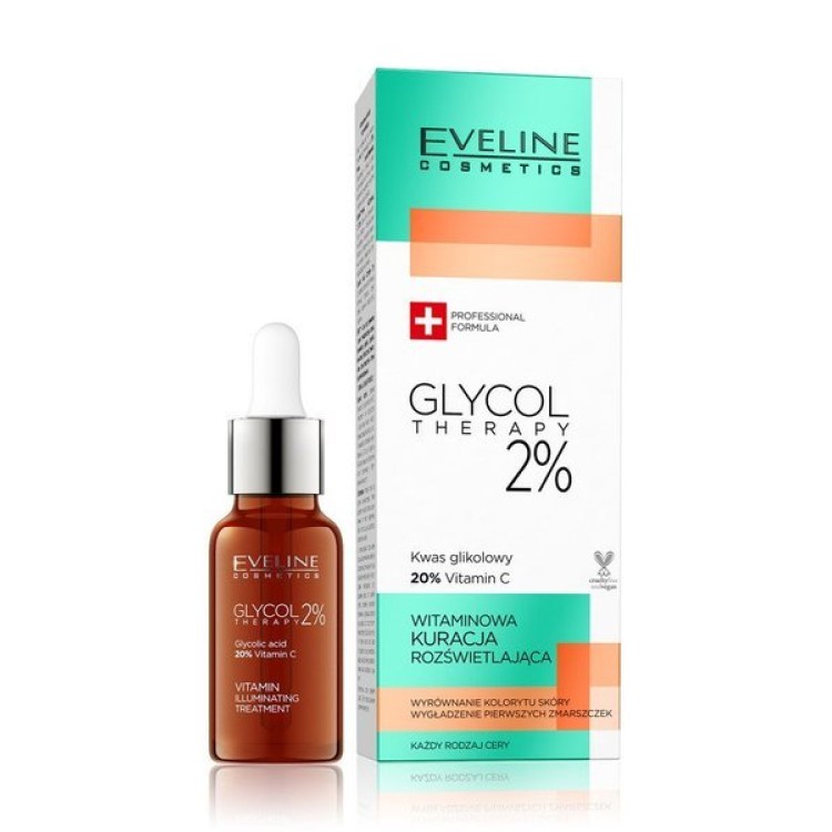 EVELINE GLYCOL THERAPY Vitamin Illuminating Treatment 2% 18ML EXP: 12.2024