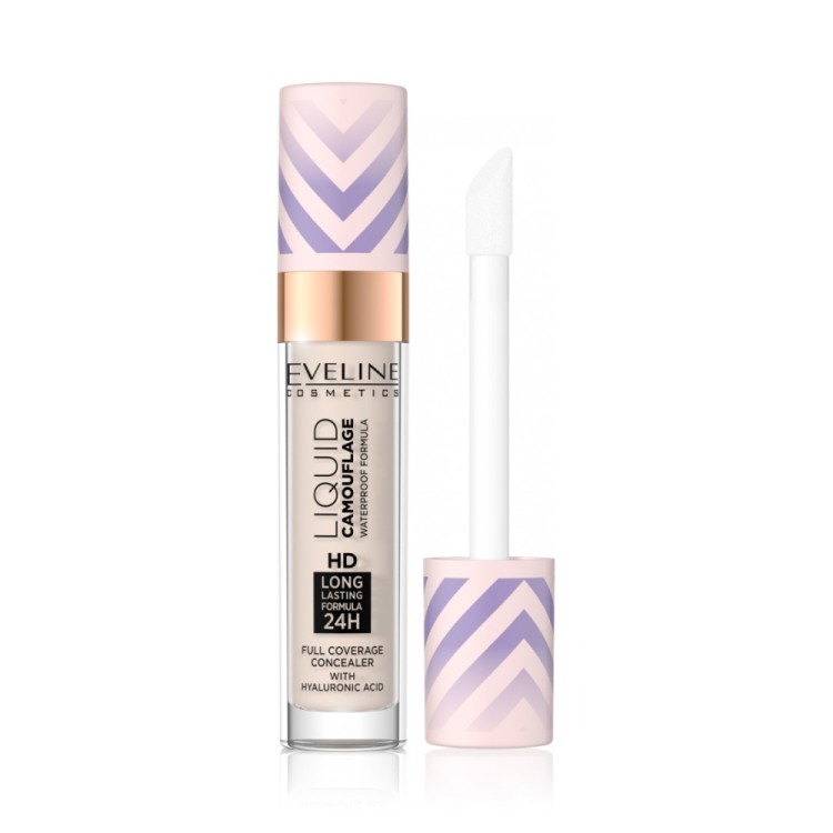 EVELINE LIQUID CAMOUFLAGE WATERPROOF CONCEALER 01 LIGHT PORCELAIN 7,5ml