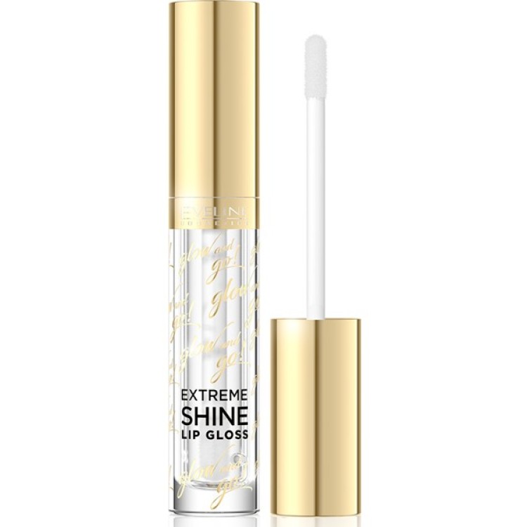 EVELINE GLOW AND GO! EXTREME SHINE LIP GLOSS COLORLESS - 01 CRYSTAL 4.5ML