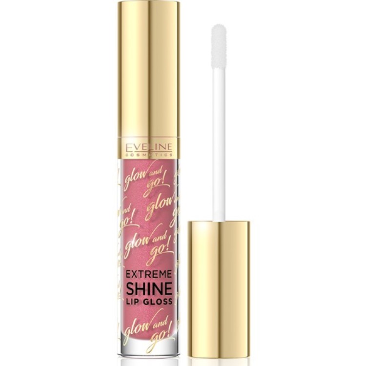 EVELINE GLOW AND GO! EXTREME SHINE LIP GLOSS 04 TRENDY CORAL 4.5ML