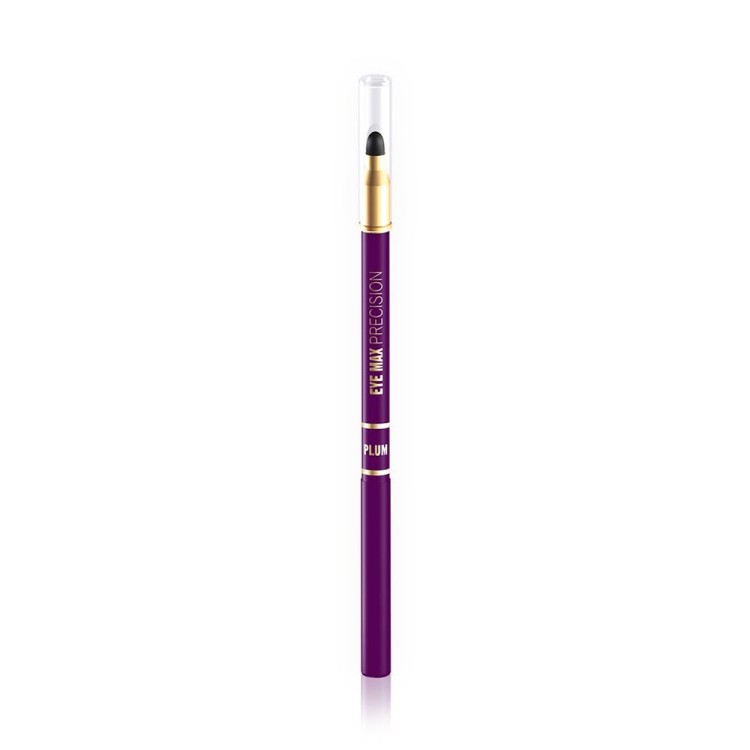 EVELINE EYE MAX PRECISION-AUTOMATIC EYE PENCIL WITH SPONGE PLUM