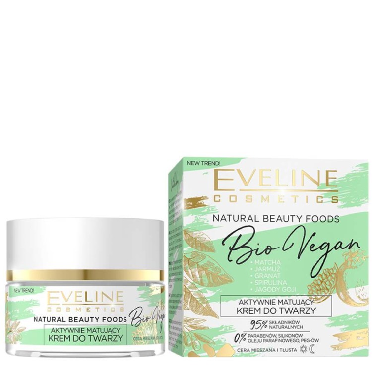 Eveline Natural Beauty Bio Vegan Mattifying Face Cream 50ml