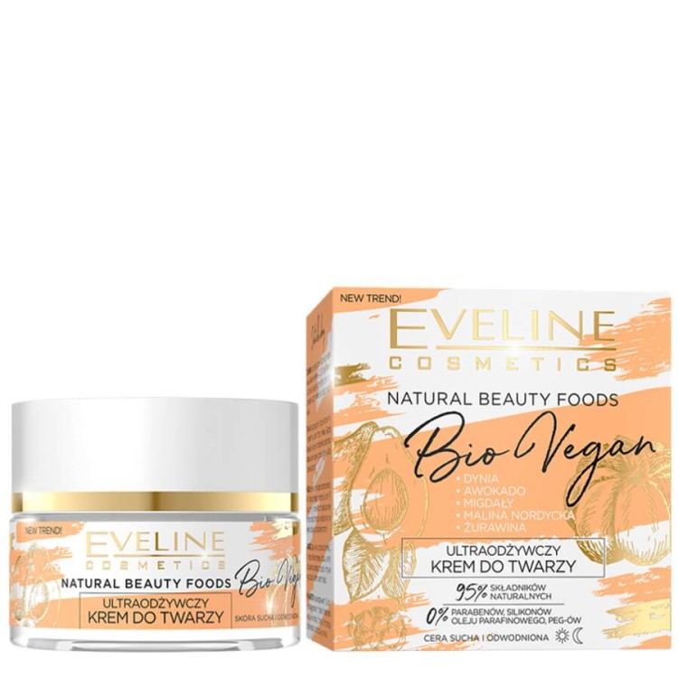 Eveline Natural Beauty Bio Vegan Nourishing Face Cream 50ml