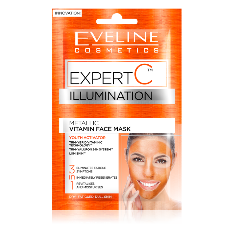 EVELINE METALLIC VITAMIN FACE MASK 2x5ml