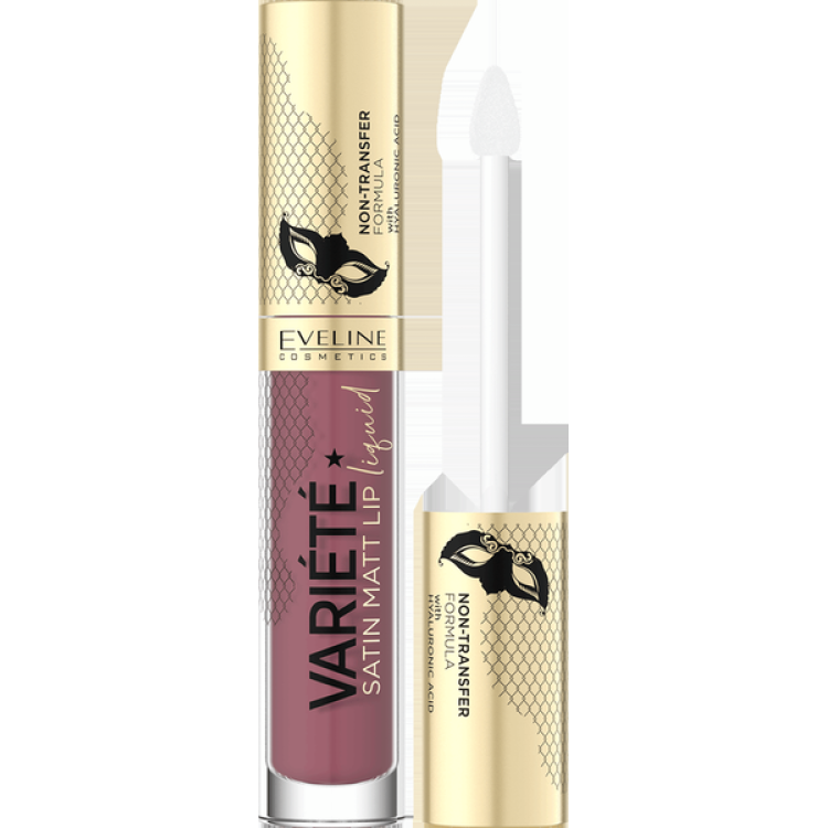 EVELINE VARIETE Liquid lipstick with hyaluronic acid 04