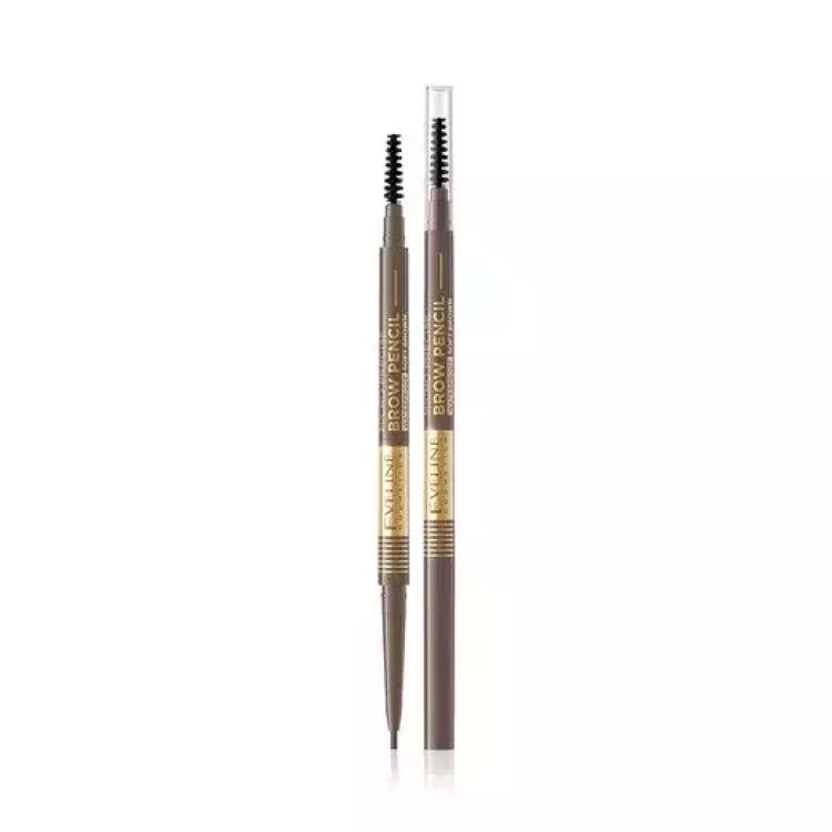 EVELINE MICRO PRECISE BROW PENCIL Ultra-precise eyebrow pencil 02 SOFT BROWN